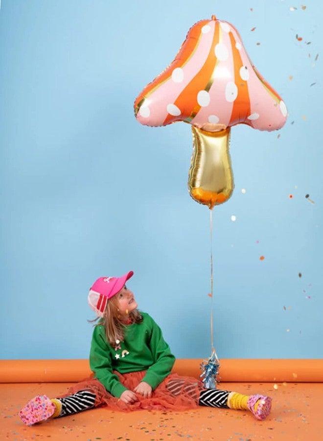Atpata Funky Mushroom Theme Foil Balloon Set for Kids Birthday Enchanted Forest Theme Party Decoration - Image 3